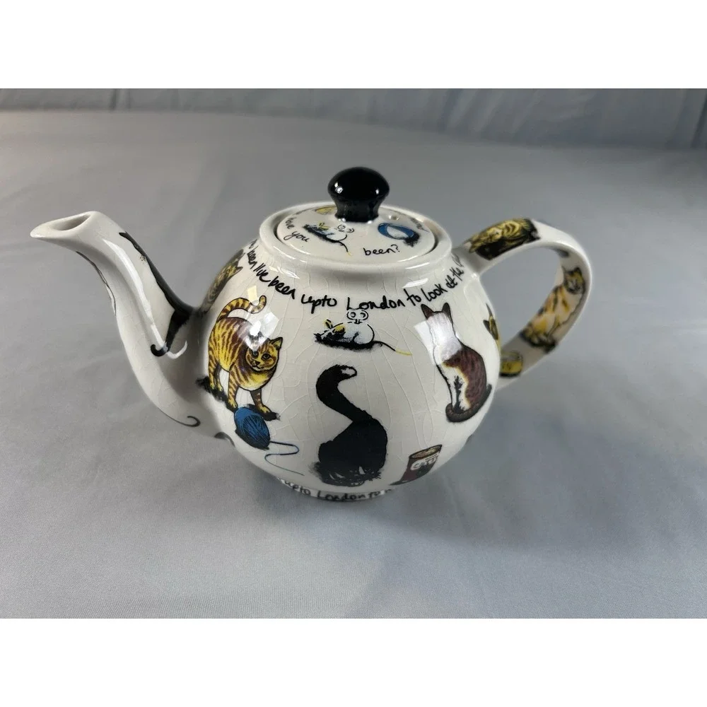 Cardew Design Cat Teapot Kitty‎ Tea Pussycat London Ceramic Small Teapot